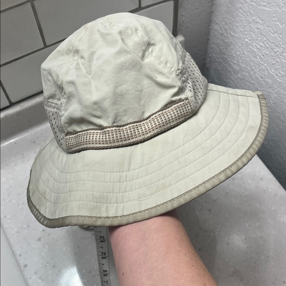 Kids Sun Hat with Neck Flap - Cream - Picture 8 of 10